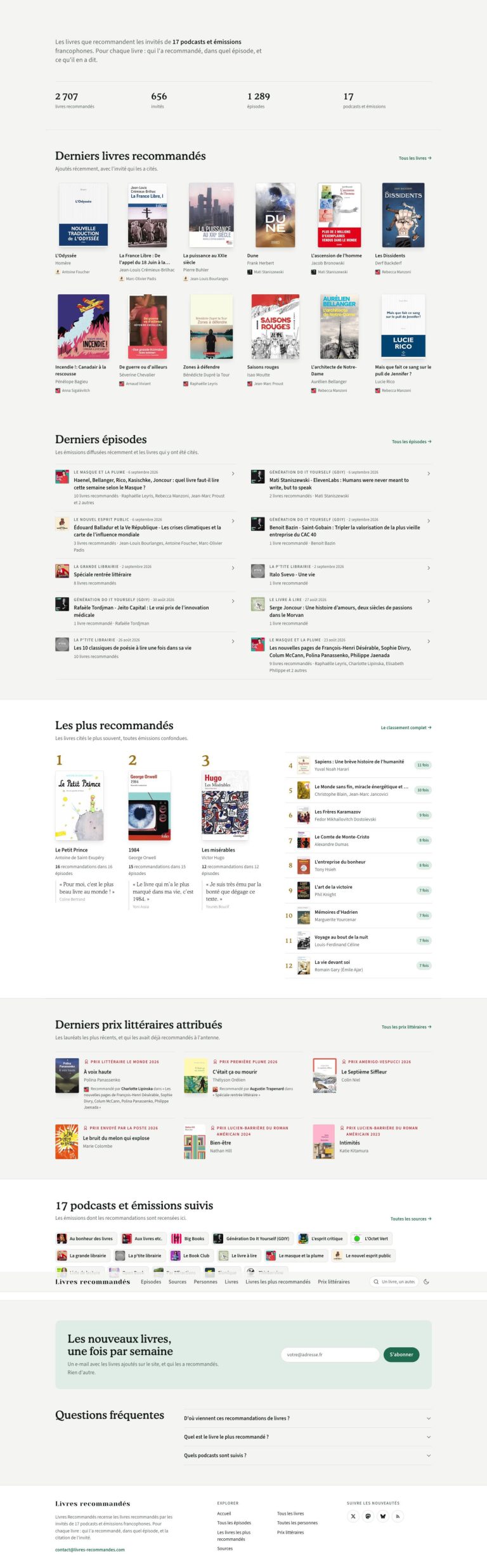 Livres recommandés